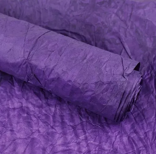 Бумага жатая влагостойкая Эколюкс производство Польша, заманчивый цвет темно-фиолетовый
